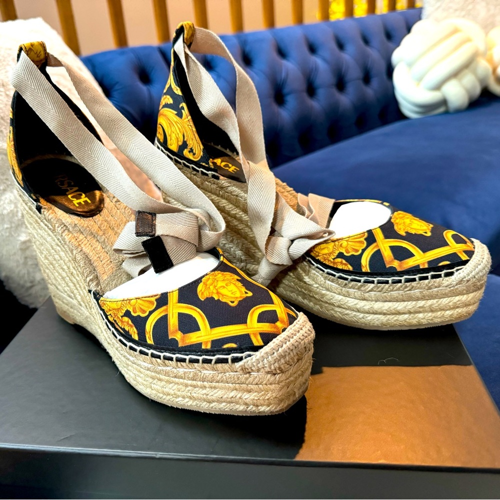 Versace Wedge Espadrille